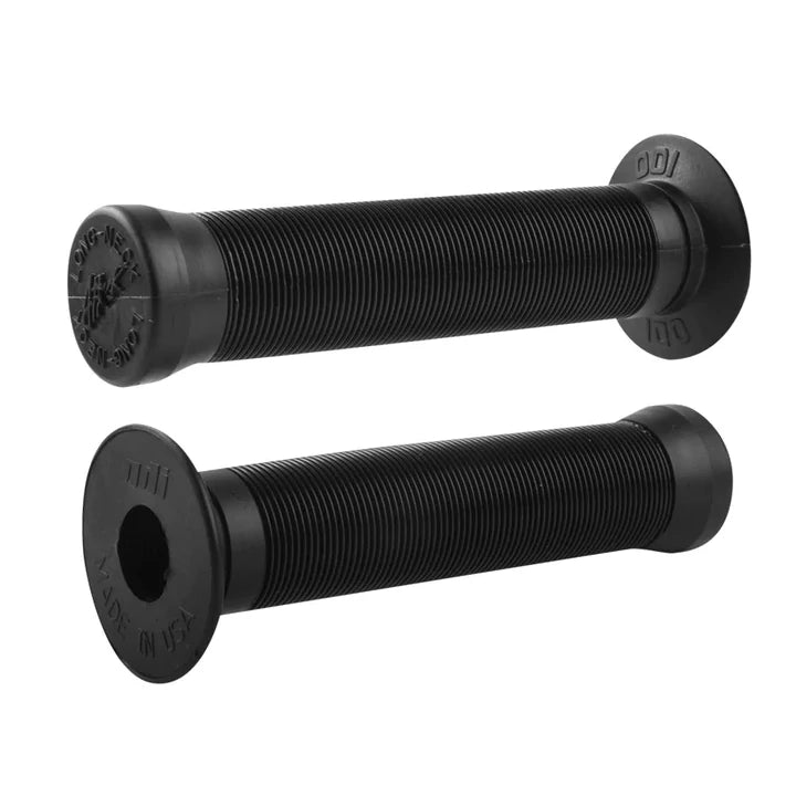 ODI Longneck Attack BMX Grips - Flanged - Closed End - Black - USA Made