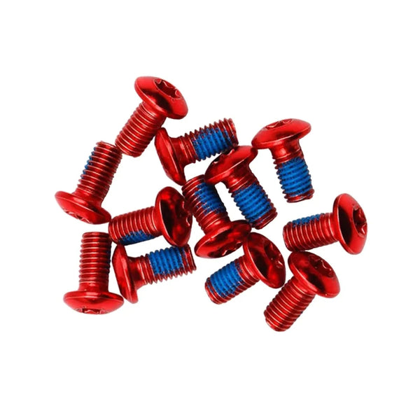 Miles Wide Disc Rotor Bolts 12 Pack Red / C&W Cycle