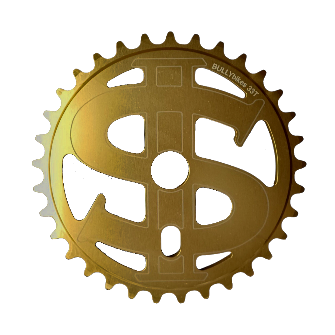 Bully Big Money 39t BMX Sprocket / Chainwheel - Gold - USA Made