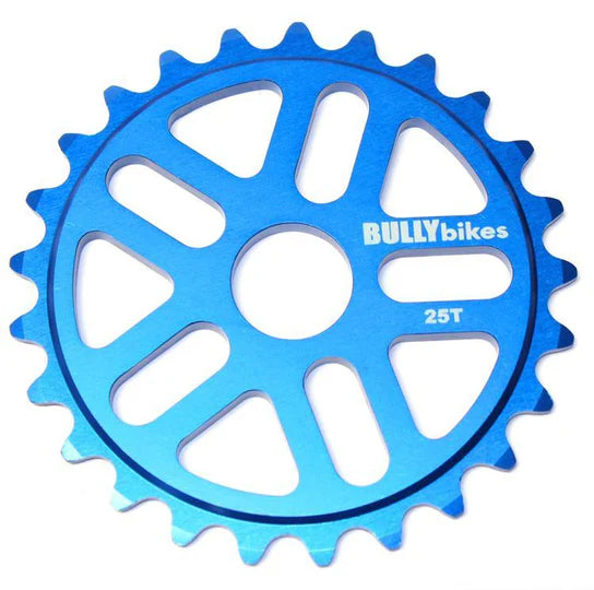 Bully 25t BMX Sprocket Chainwheel - Blue - USA Made