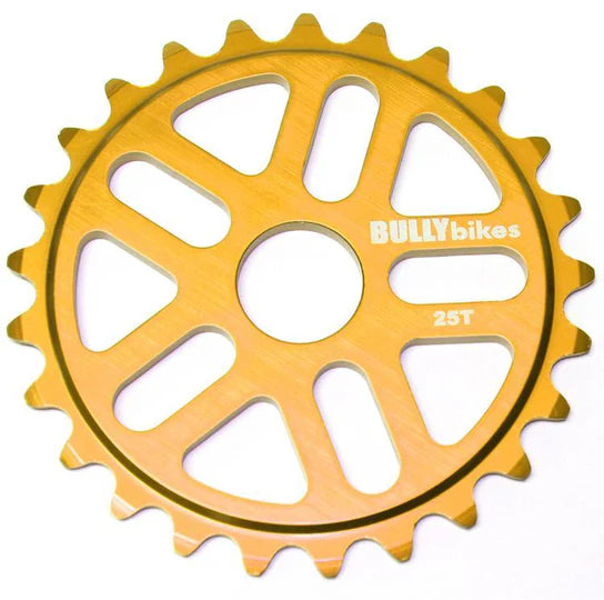 Bully 25t BMX Sprocket Chainwheel - Gold - USA Made