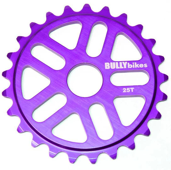 Bully 25t BMX Sprocket Chainwheel - Purple - USA Made