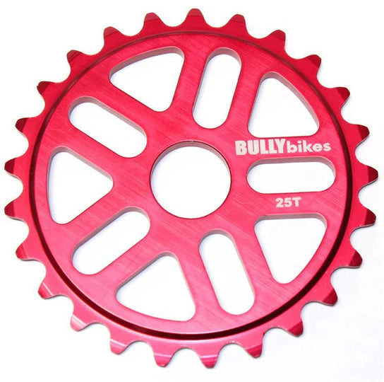 Bully 25t BMX Sprocket Chainwheel Red USA Made
