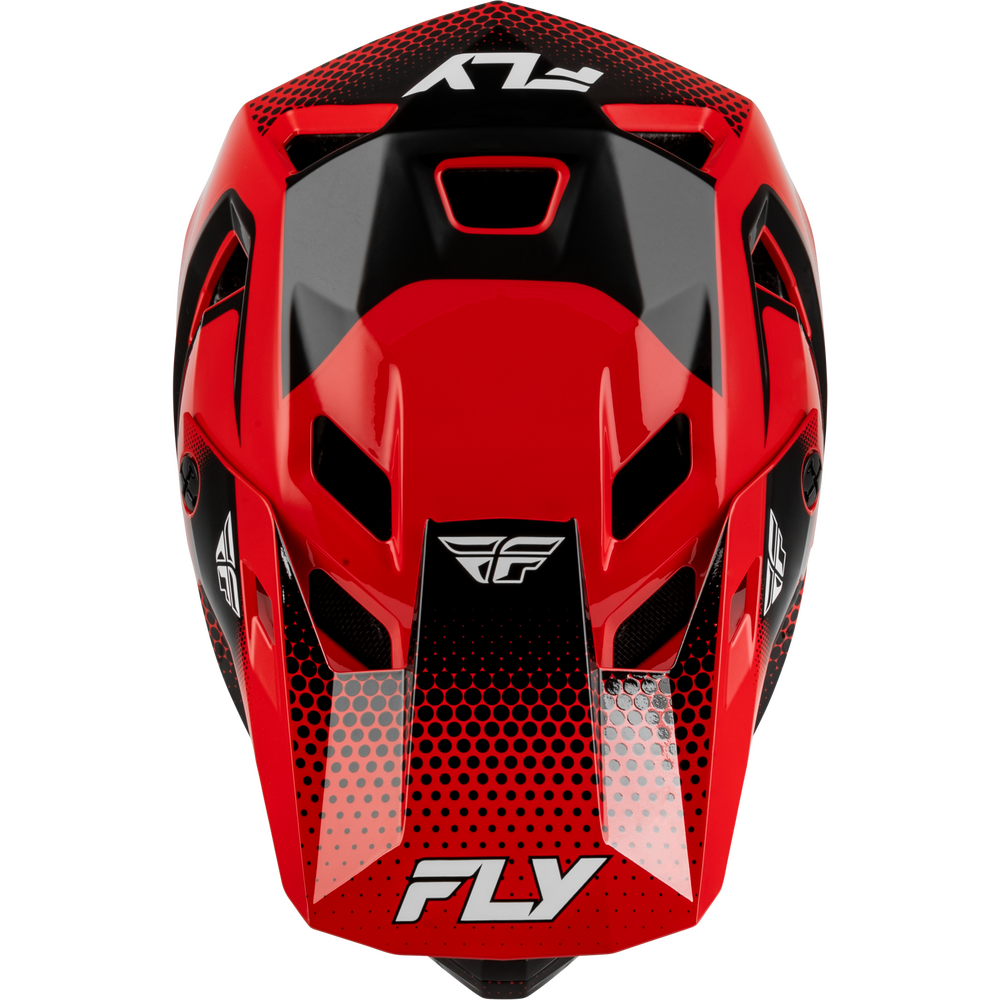 Fly Rayce Full Face BMX / DH Helmet - sz Youth L - Red/Black/White