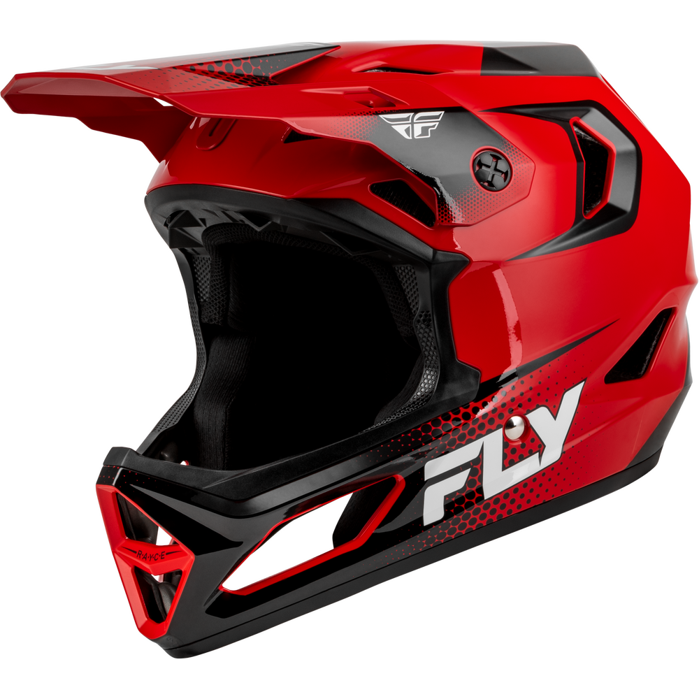 Fly Racing Rayce Sonar Bicycle Helmet RED/WHITE/BLACK YL