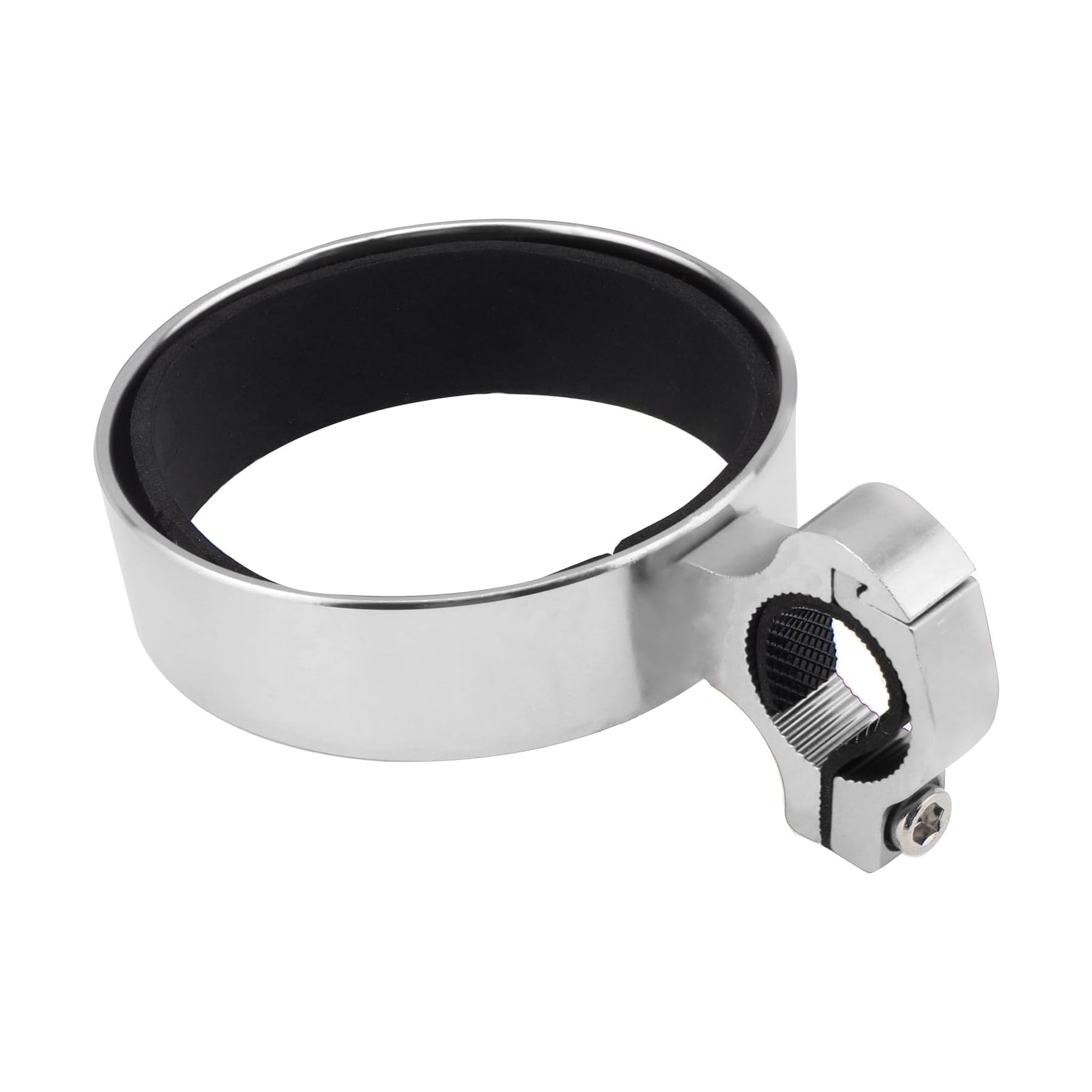 Alloy Drink/Coffee Cup Holder - Handlebar Mount - Silver