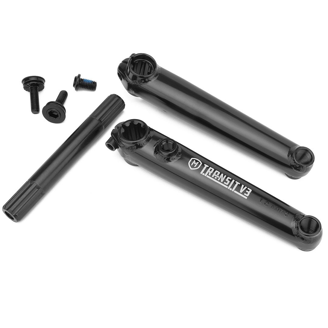 Mission Transit V3 3-Piece BMX crank - 165mm - Black