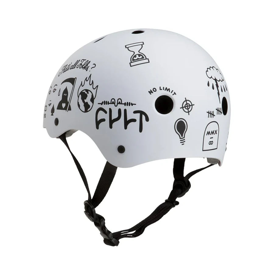 Pro-Tec / Cult Classic Certified Skate Helmet - X-Small 52-54cm - White