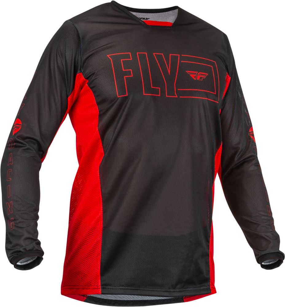Fly Kinetic Mesh BMX Jersey - Adult Large (L) - Red / Black