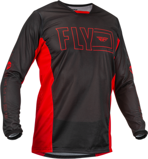 Fly Kinetic Mesh BMX Jersey - Adult Large (L) - Red / Black