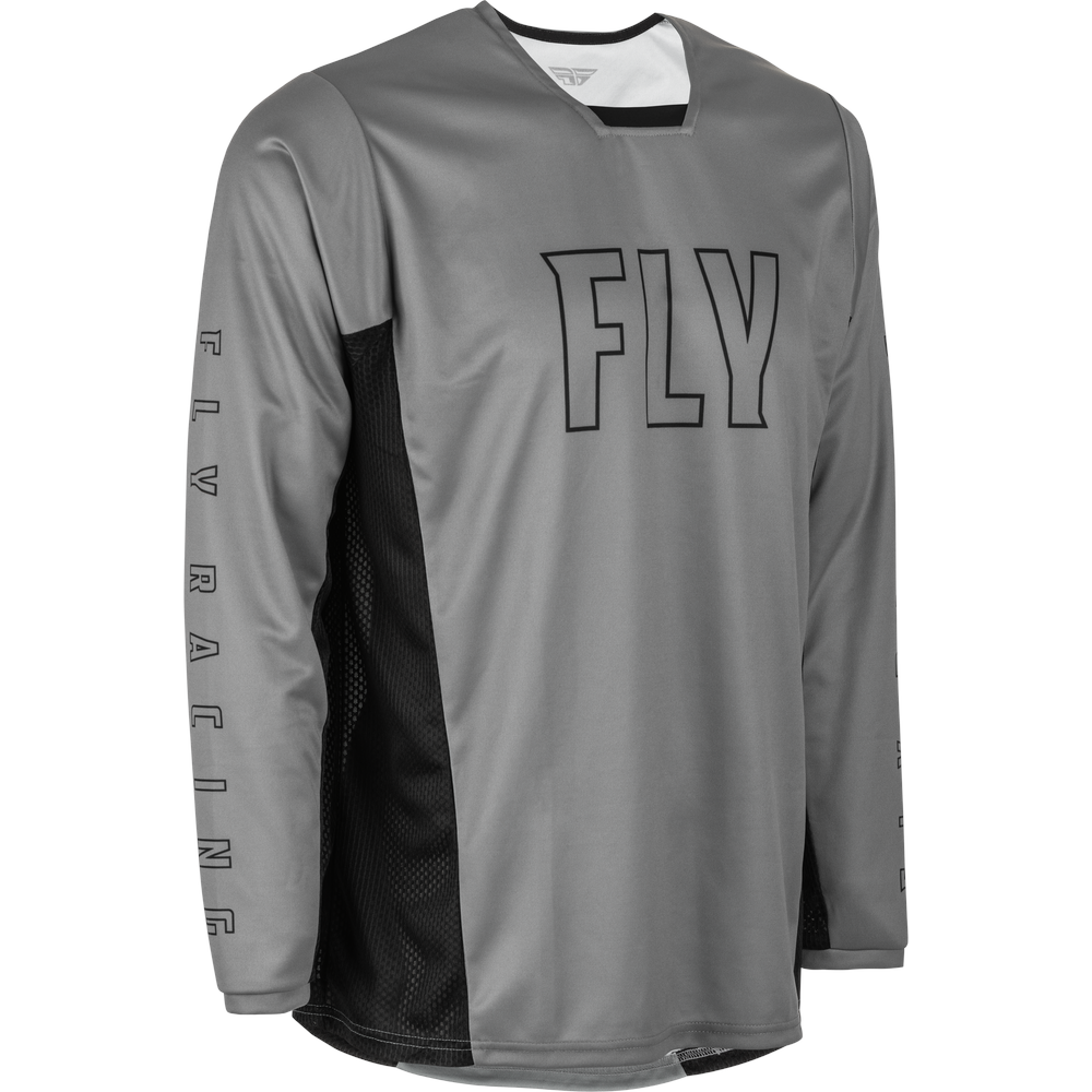 Fly Radium BMX Jersey - Adult Small (S) - Gray / Black
