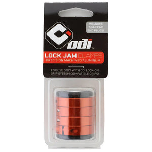 Packaged lock jaw clamps with ODI branding on a white background