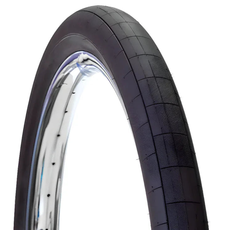 Bicycle tire on white background
