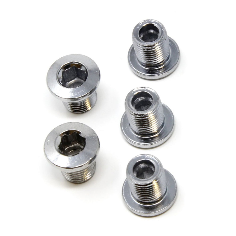 Double BMX Chainring Bolts - Set of 5 (bolts only - no nuts) - Chrome