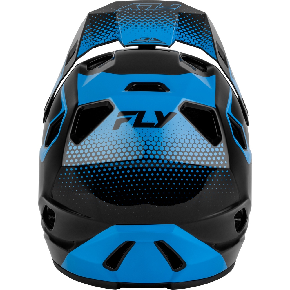 Fly Rayce Full Face BMX / DH Helmet - sz Youth S - Electric Blue & Black