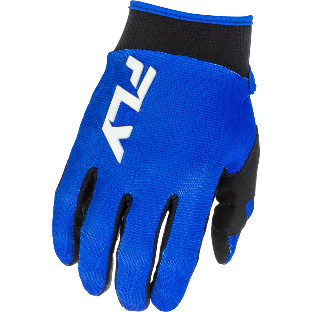 Fly F-16 BMX Gloves - Size 5 / Youth Medium - Blue / White