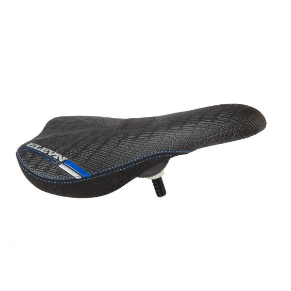 Elevn Full Logo Padded Pivotal BMX Seat - Black & Blue