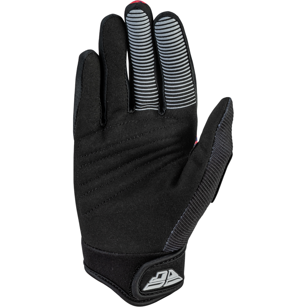Fly F-16 BMX Gloves - Size 4 / Youth Small - Black/Purple/Red