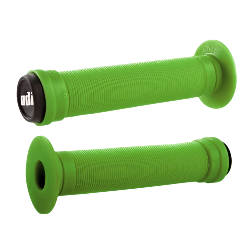 ODI Longneck BMX Grips - Flanged - 143mm - Green - USA Made
