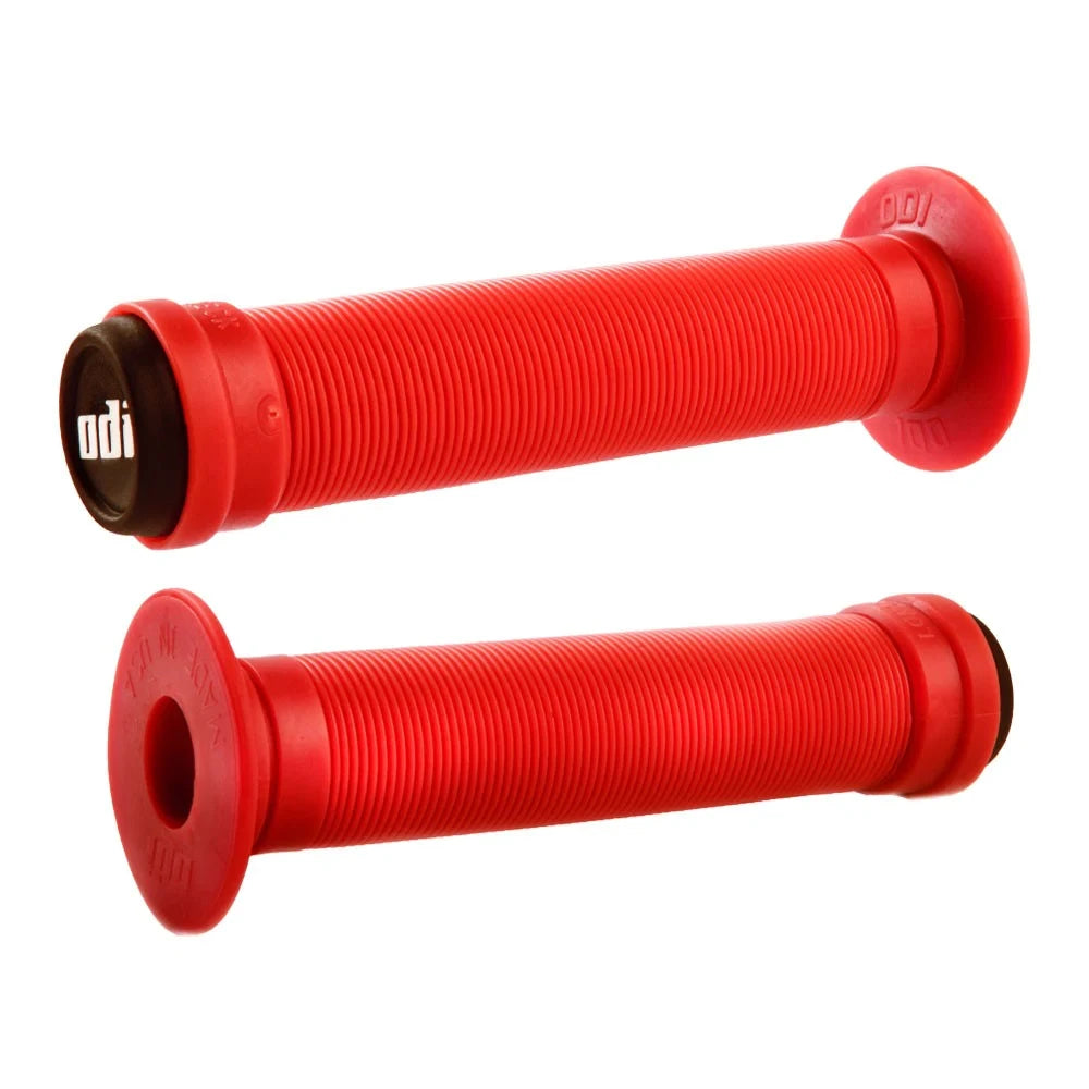 ODI Longneck BMX Grips - Flanged - 143mm - Red - USA Made