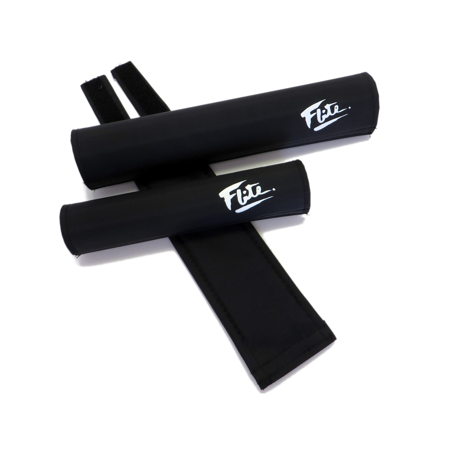 Flite Classic BMX 3 Piece Padset - Black w/ White Logo - USA Made