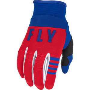 Fly F-16 BMX Gloves (2022) - Size 3 / Youth X-Small - Red / White/ Blue