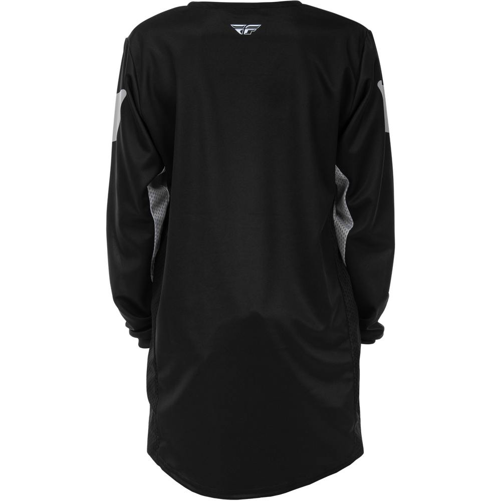 Fly Kinetic BMX Jersey - Youth Large (YL) - Black/Gray