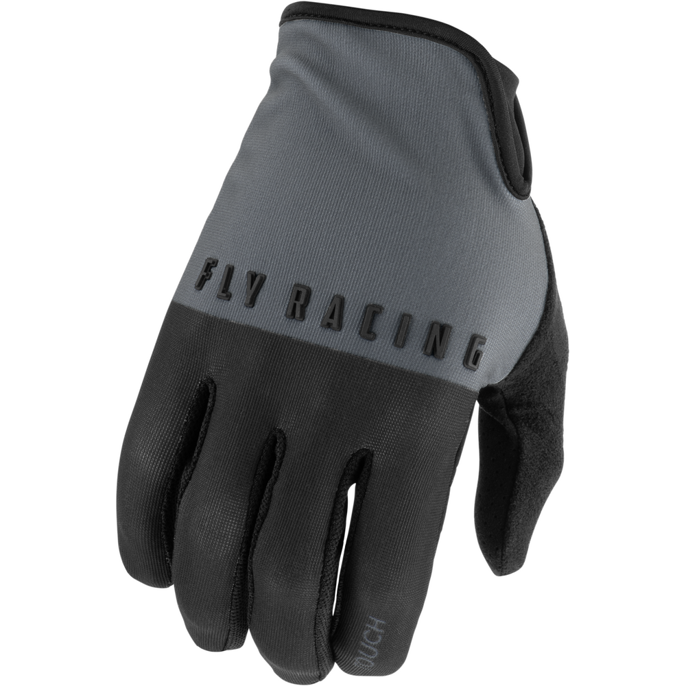 Fly Media BMX Gloves - Size 6 / Youth Large - Black/Gray