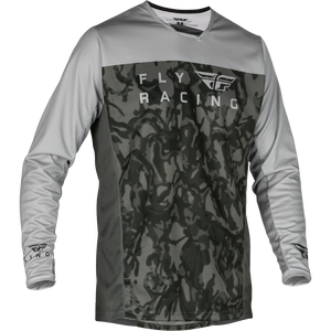 Fly Radium BMX Jersey - Adult Large (L) - Gray Camo