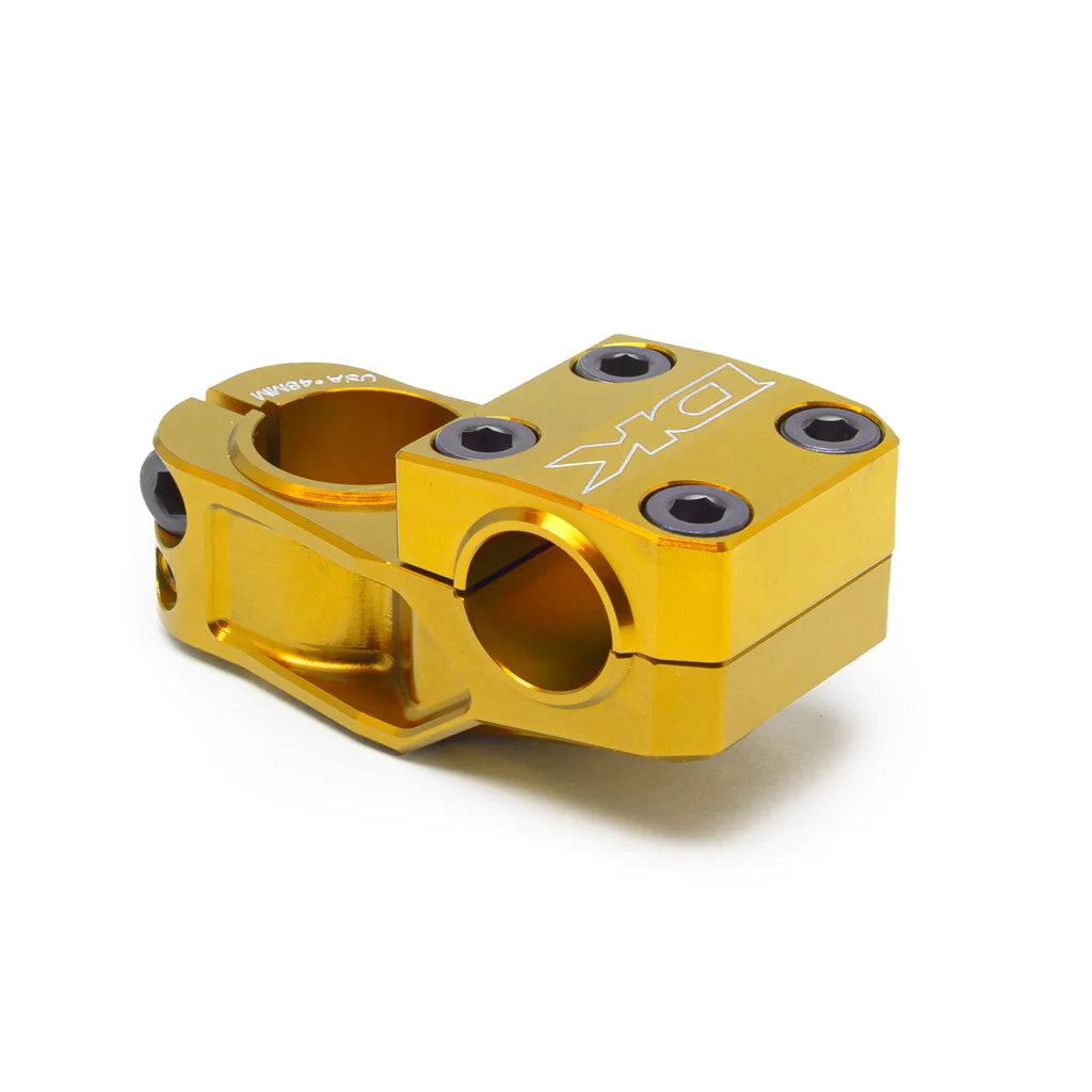 DK BMX Phase Stem - Threadless - 53mm - Top Load - Gold - USA Made