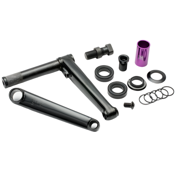 GT Power Series Chromoly 24 2-Piece BMX Crank - 165mm - Black