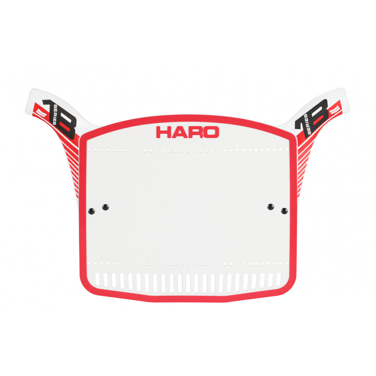 Haro Series 1B Reproduction BMX Number Plate - Red + Red