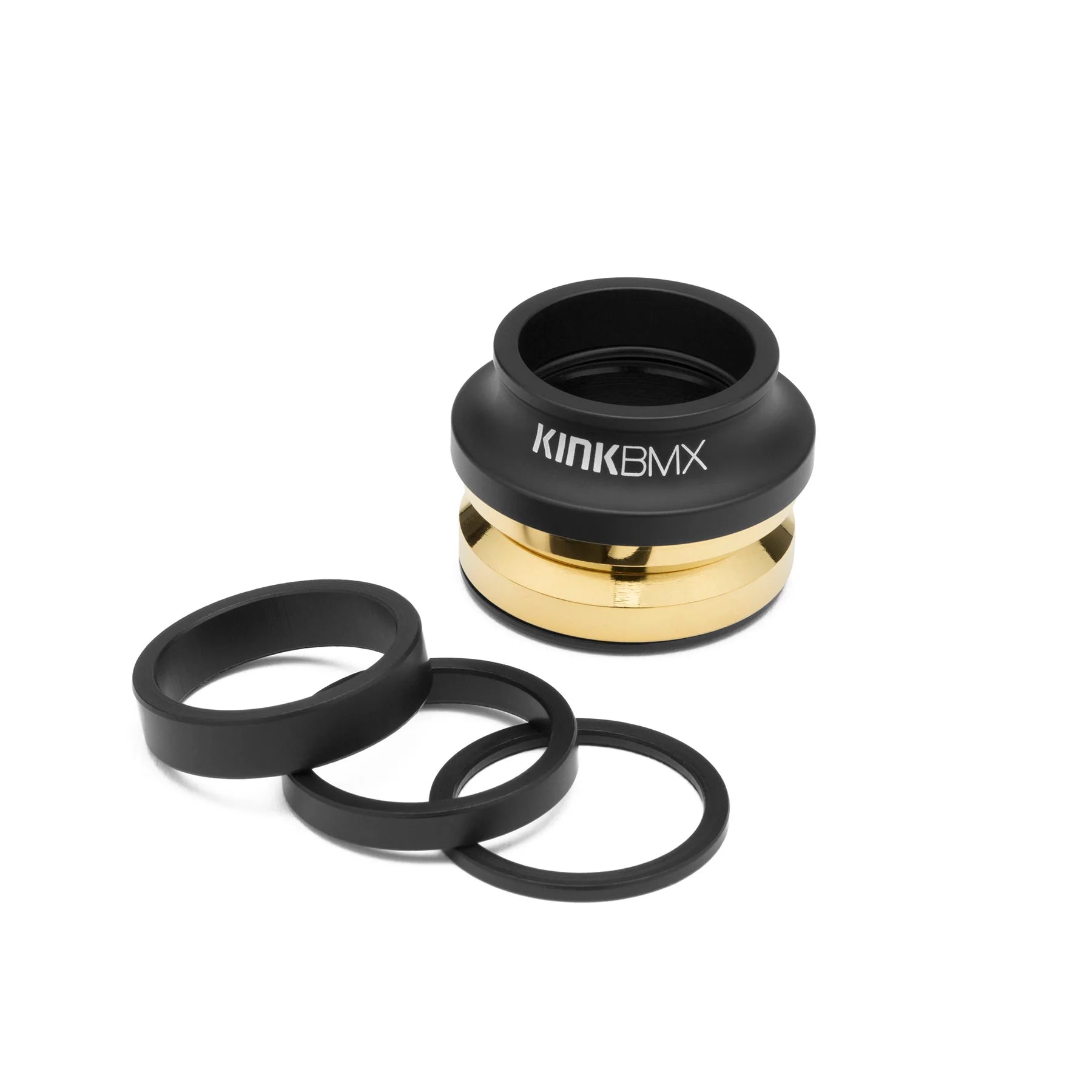 Kink BMX 1-1/8" Integrated II Ti-Ceramic Headset for 45/45 - Matte Black