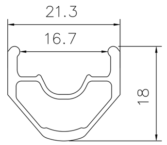 FRONT 20x1.75 406x31 AN UL VANDAL G69 TCS M-BK NMSW 36 AN TINMAN 3/8 BLACK 100mm SS2.0BK/16mm NIPPLE main image 1