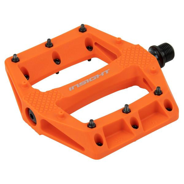 Insight DU Thermoplastic Pro BMX Platform Pedals - 9/16" - Orange