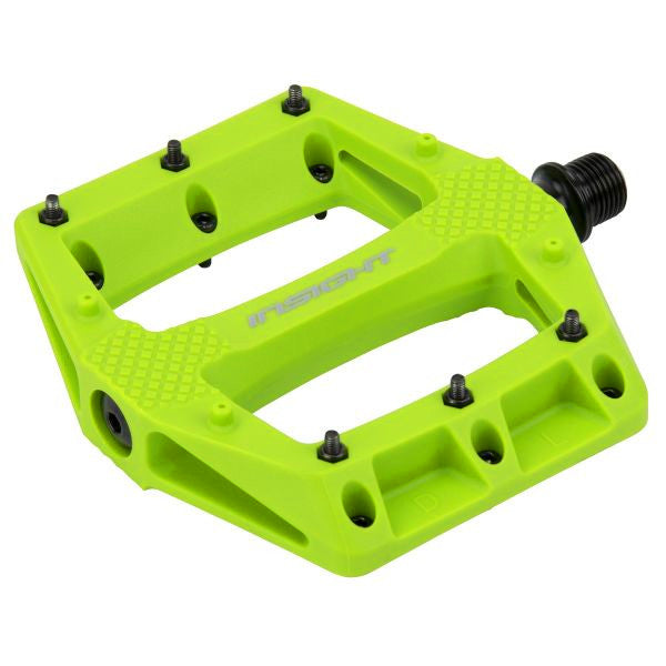 Insight DU Thermoplastic Pro BMX Platform Pedals - 9/16" - Green