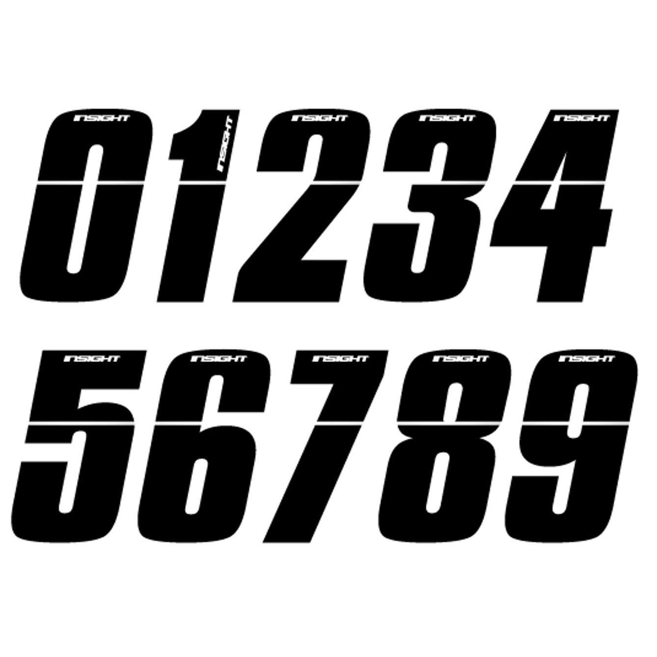 Insight BMX Numberplate Number - 3" # - Black