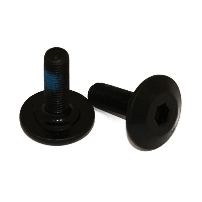 Large Head Crank Spindle Bolts - M8x1mm - Black