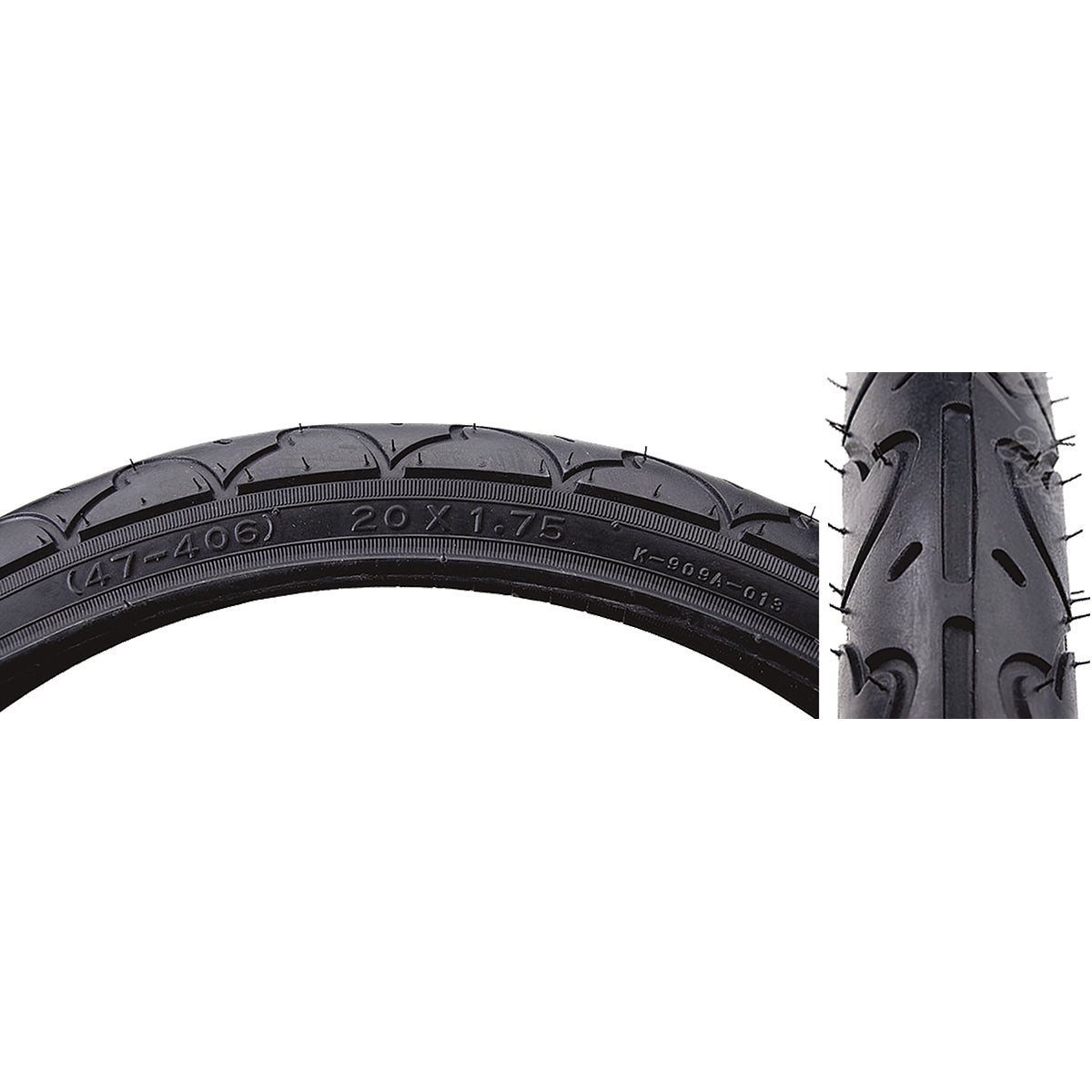 20x1.75 Kenda K909 Freestyle BMX tire - All Black