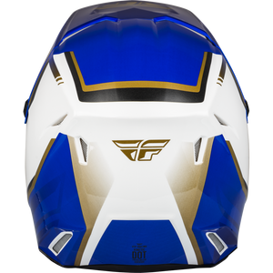 Fly Kinetic Vision Full Face BMX/MX/DH Helmet - DOT - sz Adult Large - White/Blue