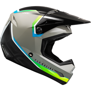Fly Kinetic Vision Full Face BMX/MX/DH Helmet - DOT - sz Adult XX-Large - Gray/Black