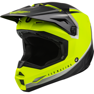 Fly Kinetic Vision Full Face BMX/MX/DH Helmet - DOT - sz Adult Medium - Hi-Vis/Black