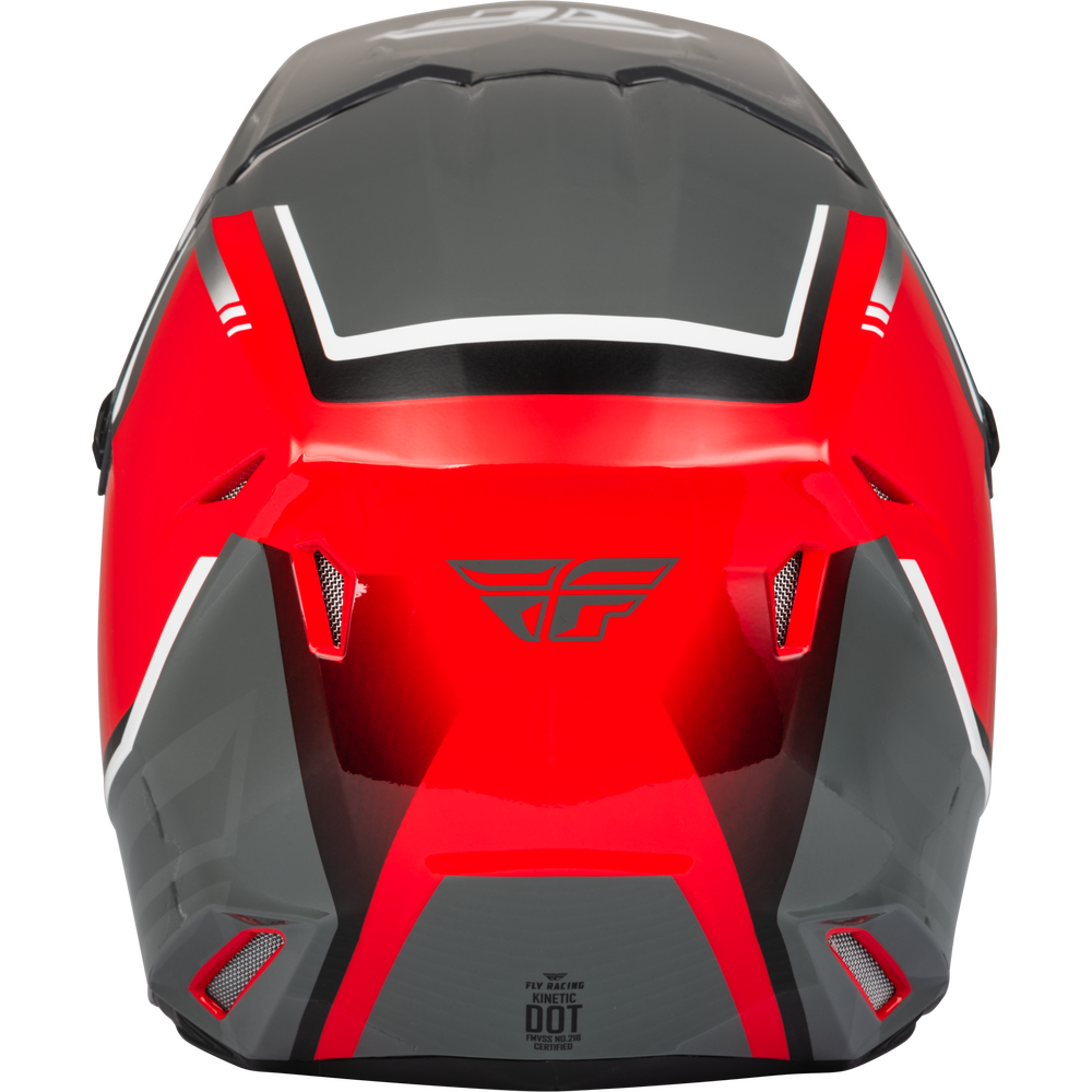 Fly Kinetic Vision Full Face BMX/MX/DH Helmet - DOT - sz Adult Small - Red/Gray