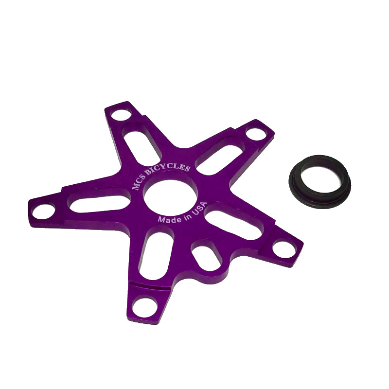 MCS Bolt-on BMX Aluminum Spider - 5-bolt / 110mm - Purple