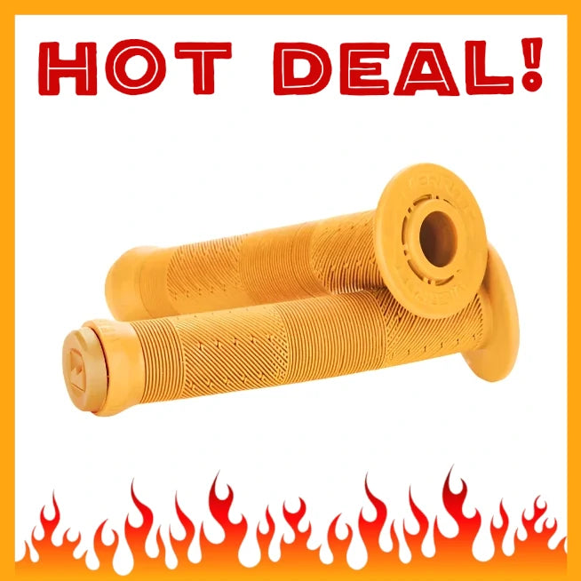 Merritt BMX Billy Perry Grips w/ Bar Ends - Flanged - Gum