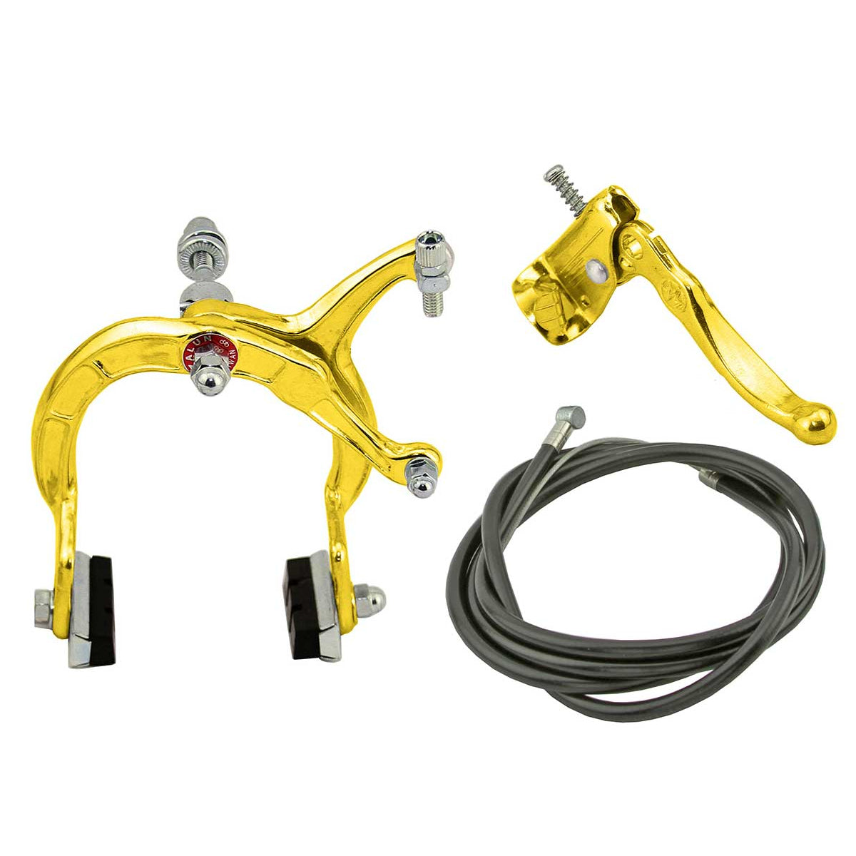 MX1000/Tech 3 Style BMX Brake System - Sidepull - Rear - Gold w/ Black cable