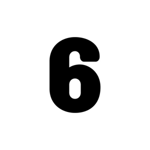 BMXGURU BMX Numberplate Number - 3" # - Black