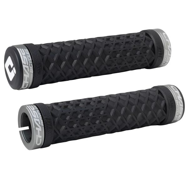 ODI Vans / Chase Lock-On BMX Grips - Black w/ Gray Clamps - USA Made