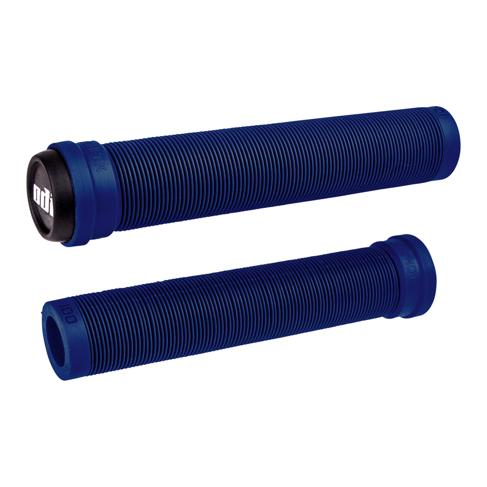 ODI Longneck SLX Flangeless BMX Grips - 160mm - Navy Blue - USA Made