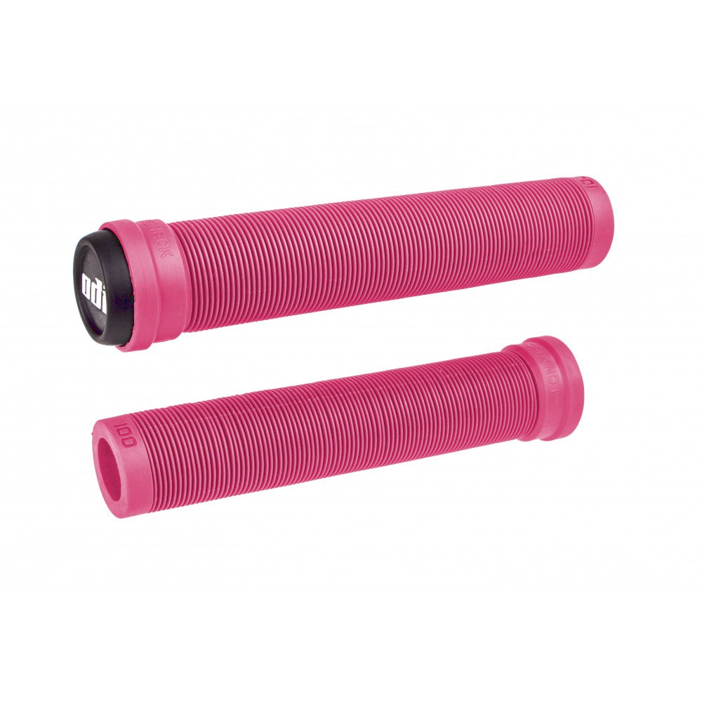 ODI Longneck SLX Flangeless BMX Grips - 160mm - Pink - USA Made